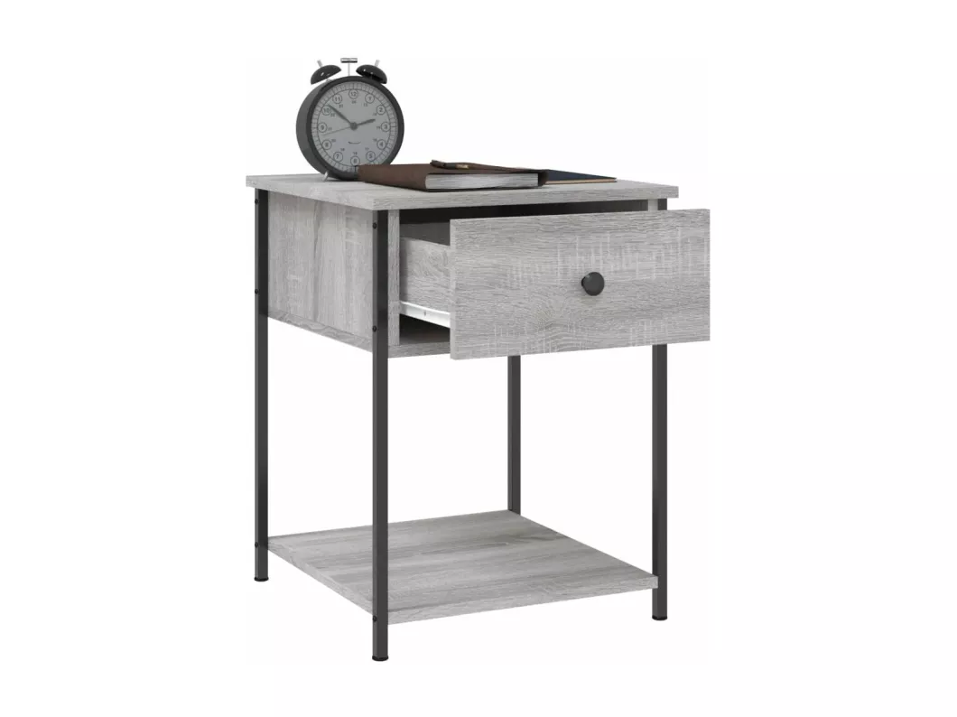 Kauf Unique Nachttische 2 Stk. Grau Sonoma 44x45x58 cm Holzwerkstoff JETZT KAUFEN
