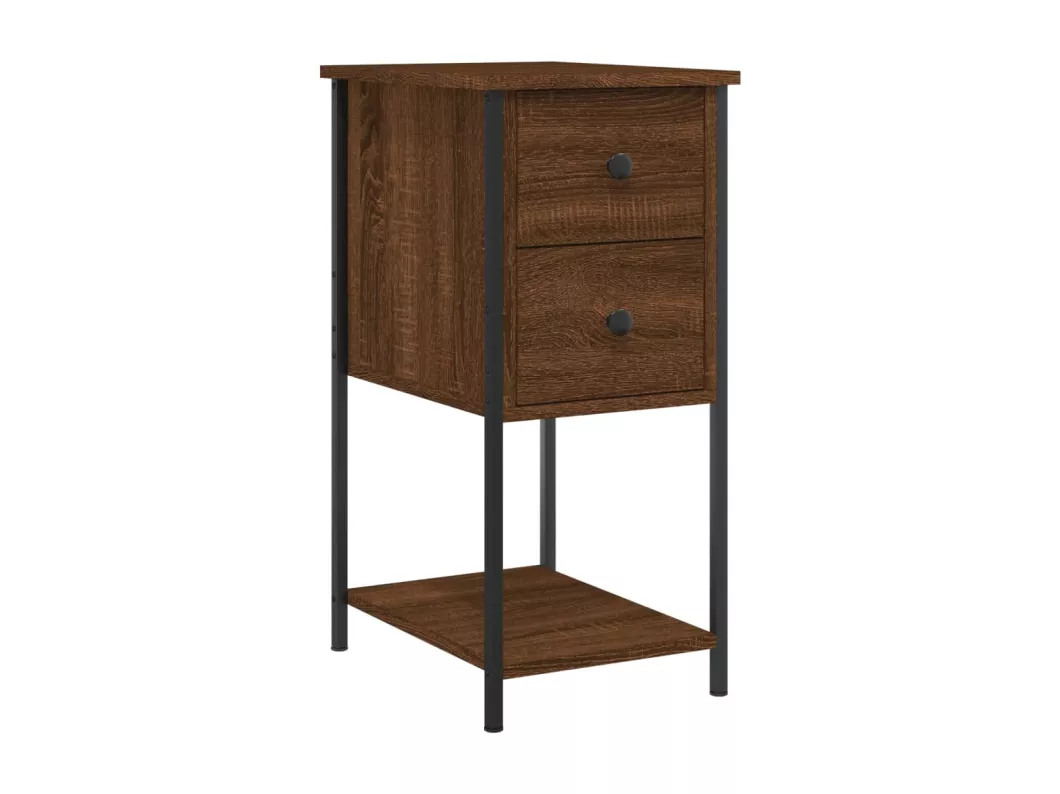 Kauf Unique Nachttische 2 Stk. Braun Eichen-Optik 32x42x70 cm Holzwerkstoff Neueste Stile