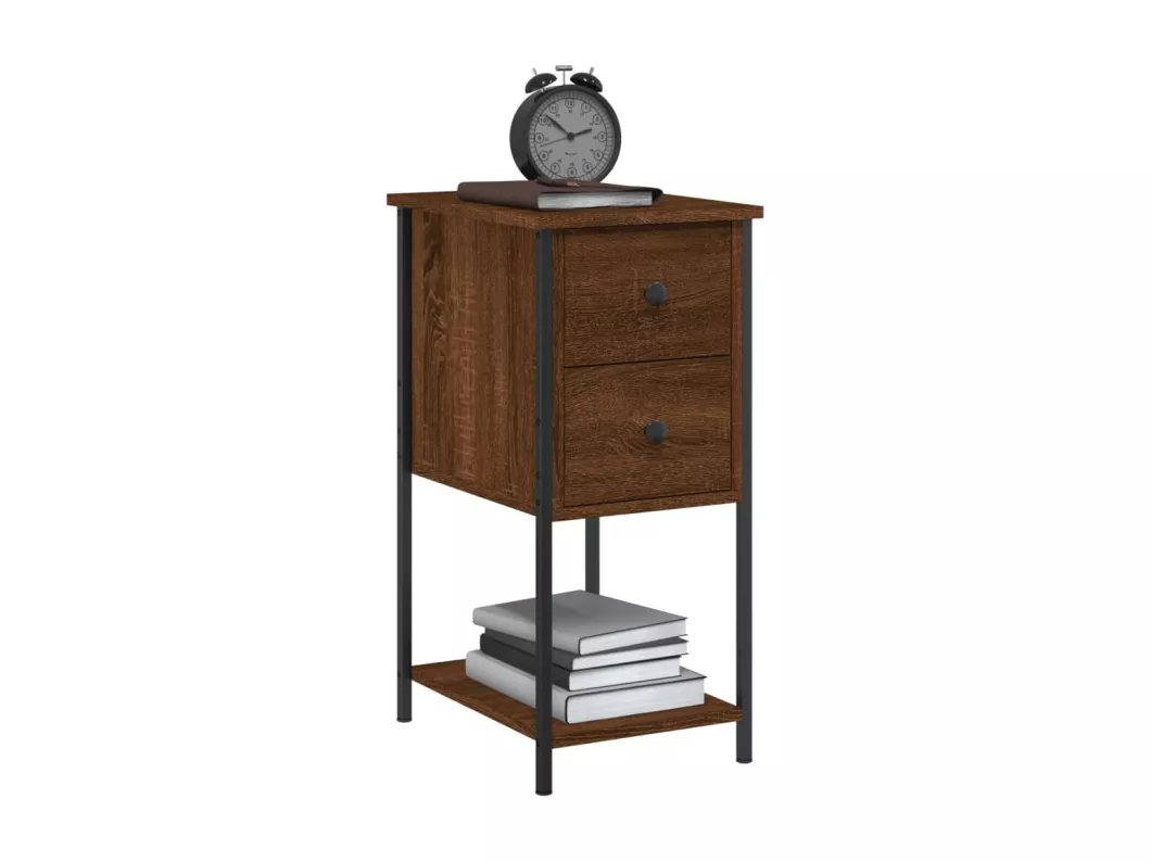 Kauf Unique Nachttische 2 Stk. Braun Eichen-Optik 32x42x70 cm Holzwerkstoff Neueste Stile