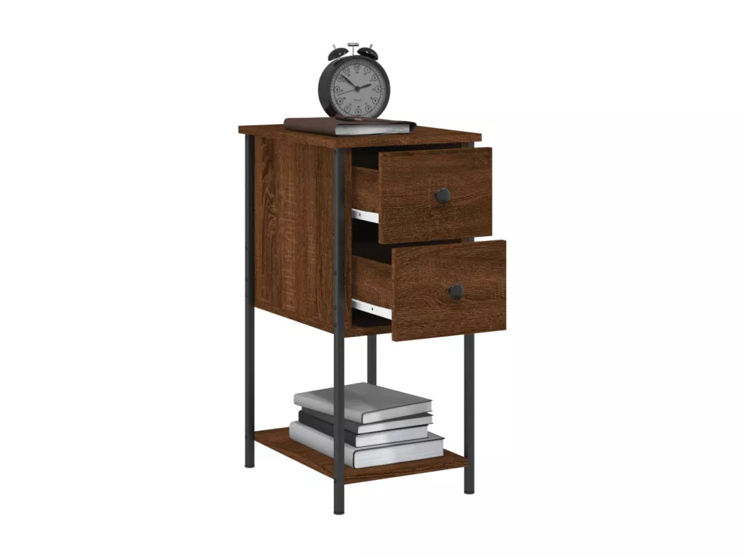 Kauf Unique Nachttische 2 Stk. Braun Eichen-Optik 32x42x70 cm Holzwerkstoff Neueste Stile