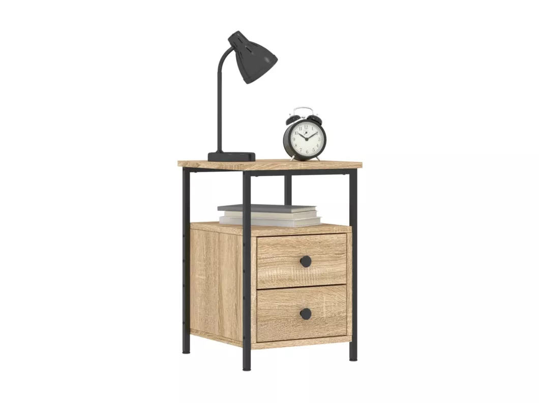 Kauf Unique Nachttisch Sonoma-Eiche 34x35,5x50 cm Holzwerkstoff Letzte 2 Tage