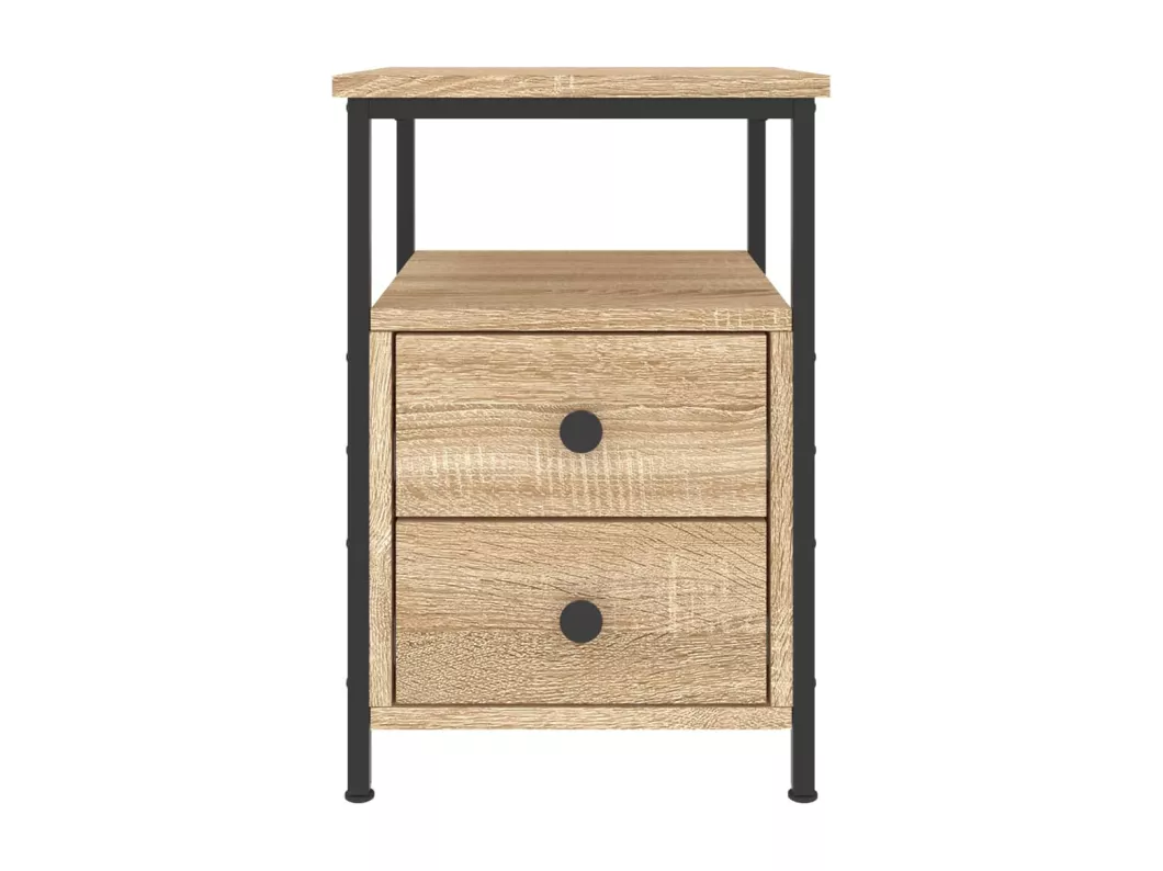 Kauf Unique Nachttisch Sonoma-Eiche 34x35,5x50 cm Holzwerkstoff Letzte 2 Tage