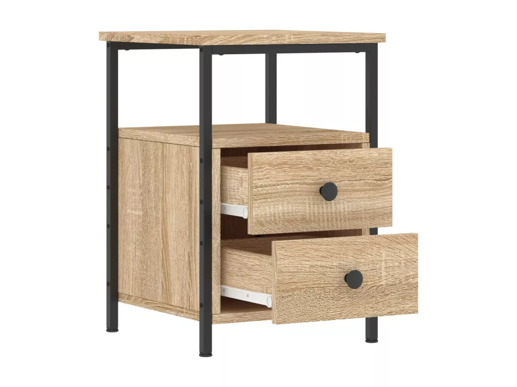 Kauf Unique Nachttisch Sonoma-Eiche 34x35,5x50 cm Holzwerkstoff Letzte 2 Tage