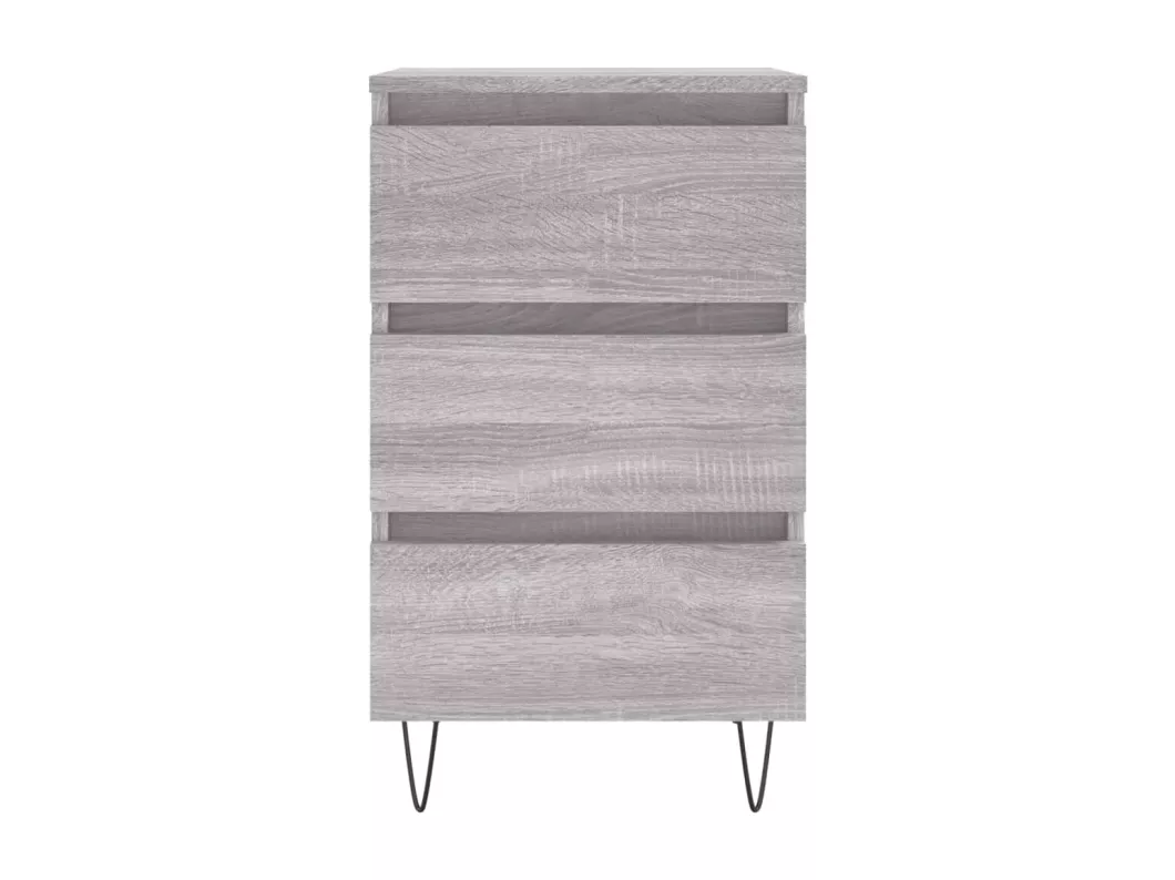 Kauf Unique Nachttisch Grau Sonoma 40x35x69 cm Holzwerkstoff Letzter Tag