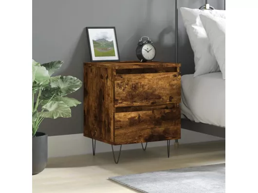 Kauf Unique Nachttisch Räuchereiche 40x35x50 cm Holzwerkstoff Zeitbegrenzte Promotion