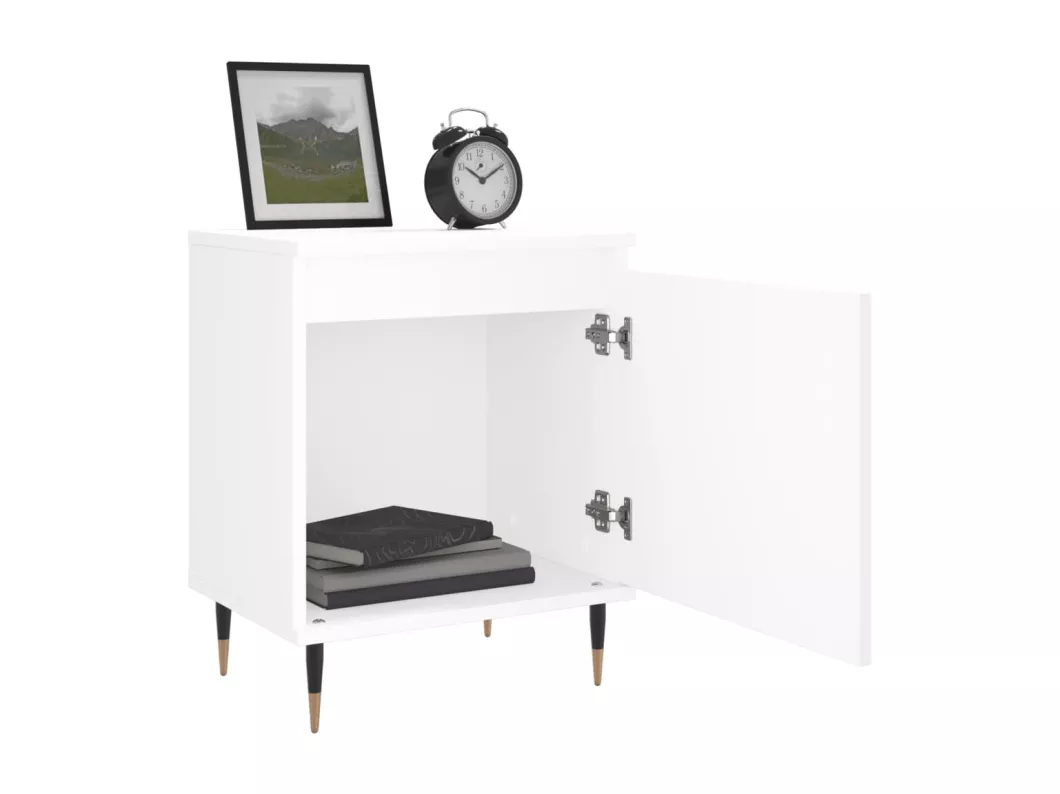 Kauf Unique Nachttische 2 Stk. Weiß 40x30x50 cm Holzwerkstoff Bis zu 50% Rabatt