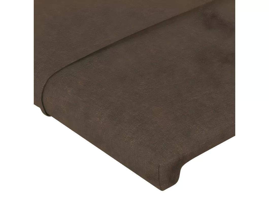 Kauf Unique Kopfteil mit Ohren Dunkelbraun 83x16x118/128 cm Stoff Bis zu 60% Rabatt