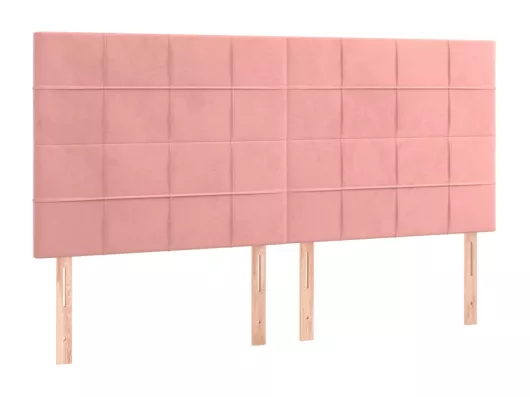 Kauf Unique LED Kopfteil Rosa 160x5x118/128 cm Samt Bis zu 65% Rabatt