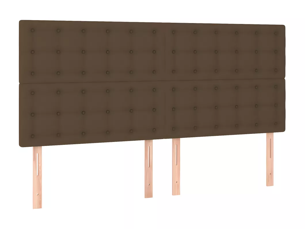 Kauf Unique Kopfteile 4 Stk. Dunkelbraun 80x5x78/88 cm Stoff