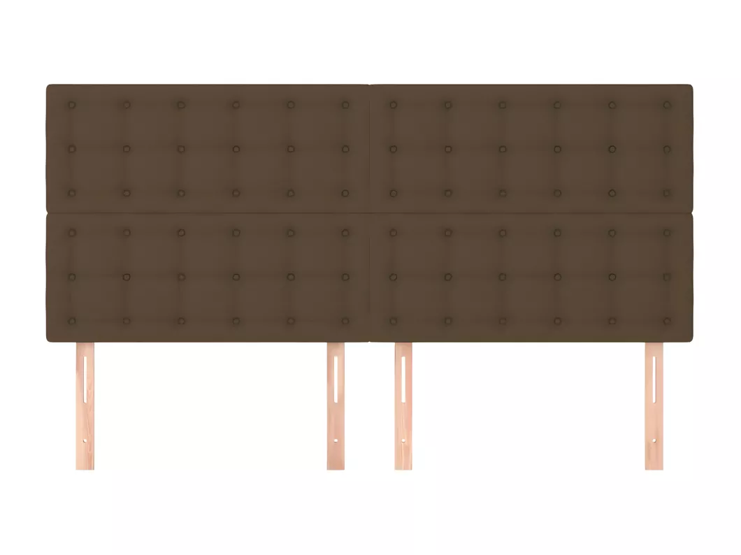 Kauf Unique Kopfteile 4 Stk. Dunkelbraun 80x5x78/88 cm Stoff Nur für heute