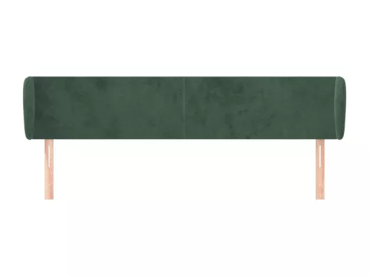 Kauf Unique Kopfteil mit Ohren Dunkelgrün 203x23x78/88 cm Samt Discount Store für neue Produkte