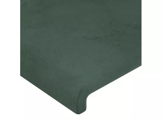 Kauf Unique Kopfteil mit Ohren Dunkelgrün 203x23x78/88 cm Samt Discount Store für neue Produkte