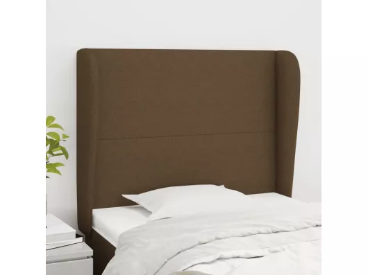 Kauf Unique Kopfteil mit Ohren Dunkelbraun 103x23x118/128 cm Stoff