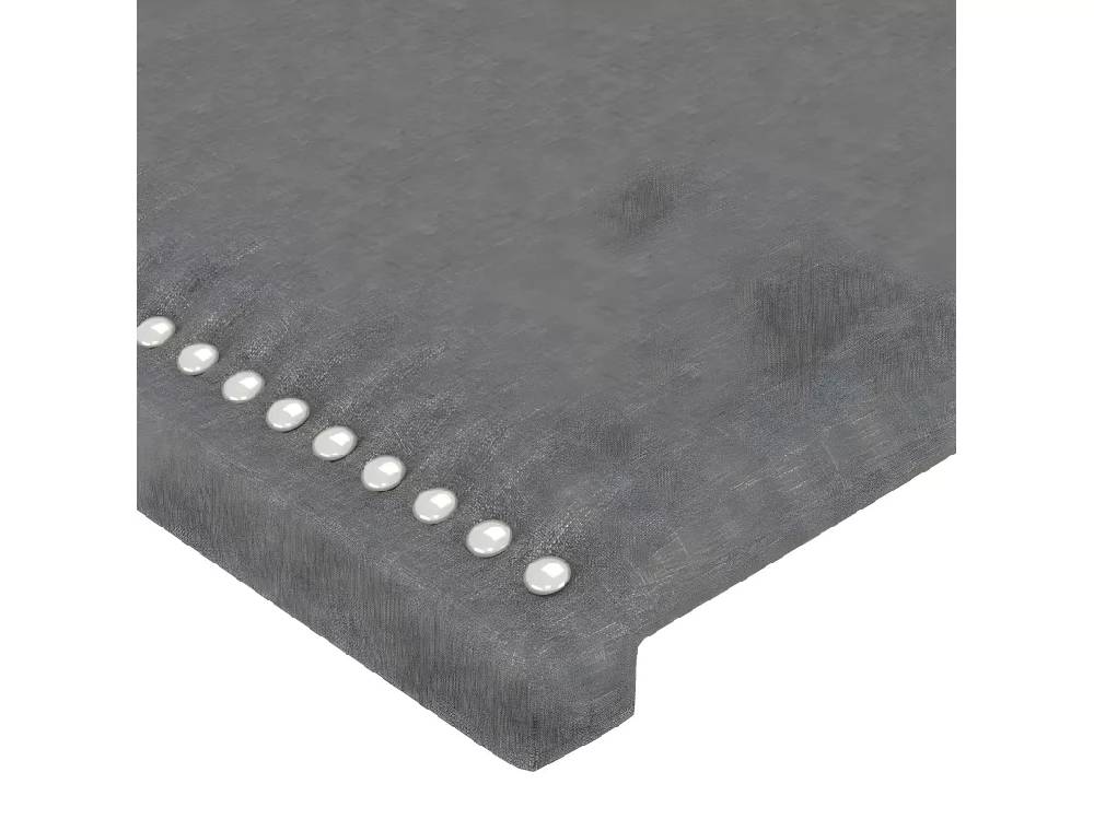 Kauf Unique LED Kopfteil Dunkelgrau 200x5x118/128 cm Stoff Riesige Rabatte