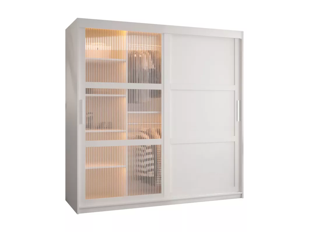 Kauf Unique SCHWEBETÜRENSCHRANK FLUTES 200/180/62 2-türig (Weiß)