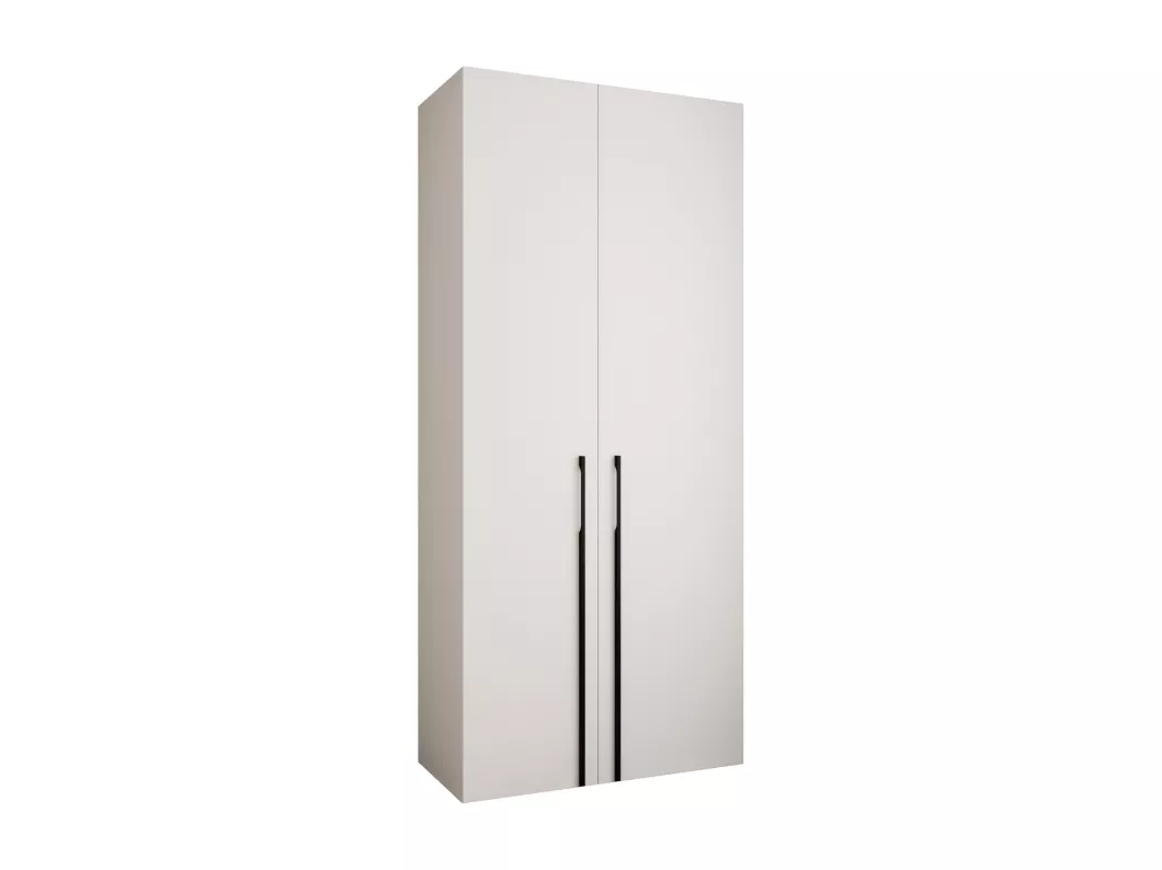 Kauf Unique Drehtürenschrank Como 3 245,5/110/40 2-türig (Weiß/Schwarz)