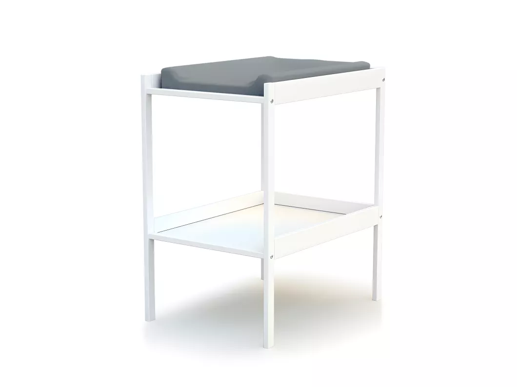 Kauf Unique Babyzimmer Bett und Wickeltisch Holz Weiß 60 x 120 Auslauf