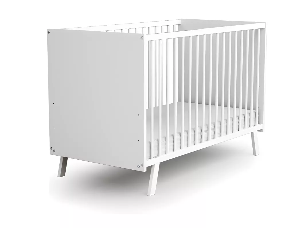 Kauf Unique Babybett CARNAVAL Holz Weiß 60 x 120 Verkauf