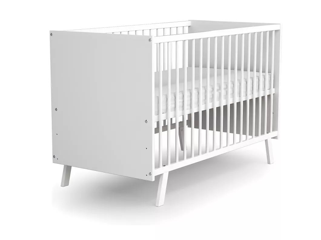 Kauf Unique Babybett CARNAVAL Holz Weiß 60 x 120 Verkauf