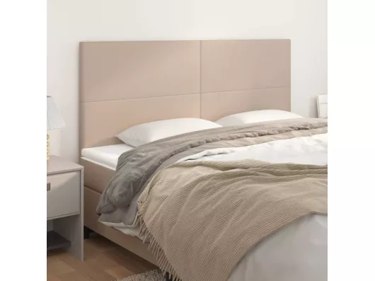 Kauf Unique Kopfteile 4 Stk. Cappuccino-Braun 80x5x78/88 cm Kunstleder Hotsell