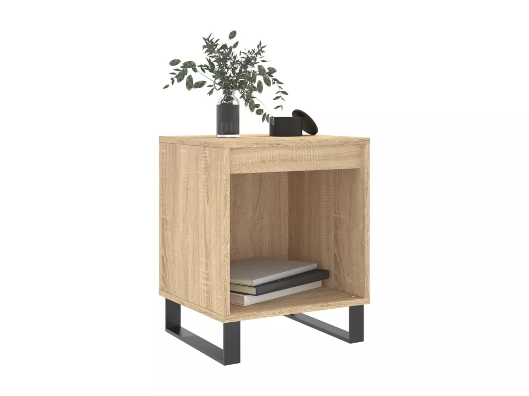 Kauf Unique Nachttische 2 Stk. Sonoma-Eiche 40x35x50 cm Holzwerkstoff Schlussverkauf