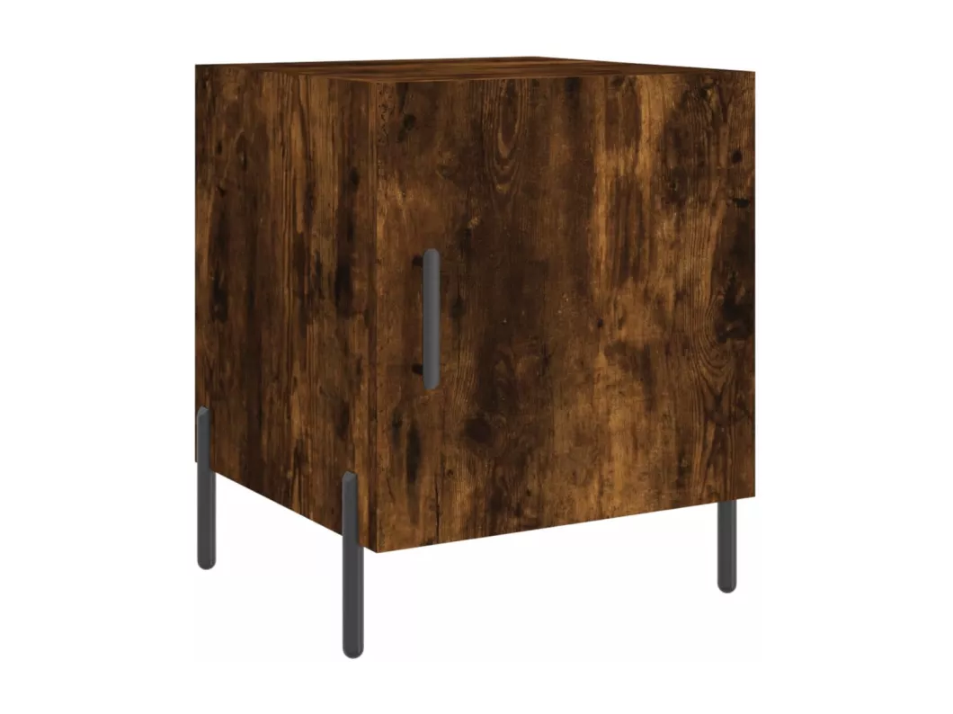 Kauf Unique Nachttische 2 Stk. Räuchereiche 40x40x50 cm Holzwerkstoff Fabrikverkauf
