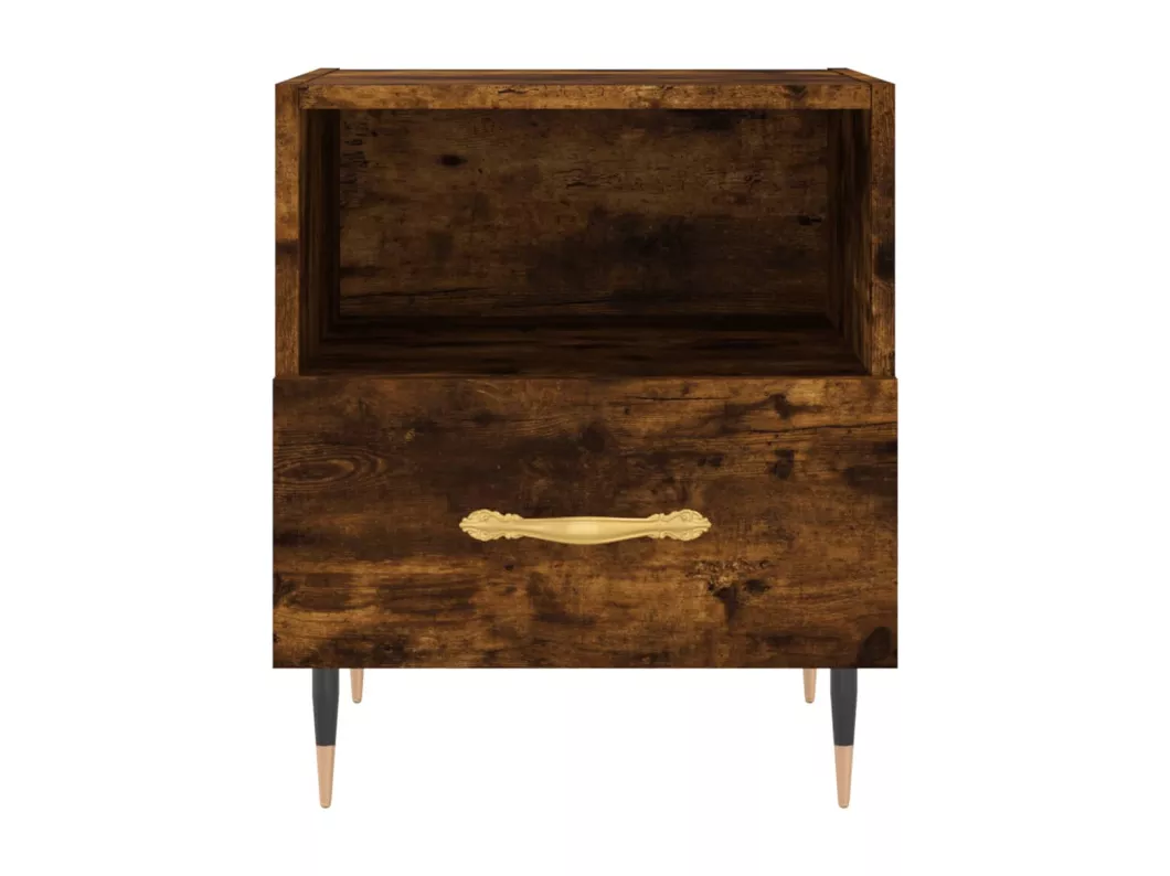 Kauf Unique Nachttische 2 Stk. Räuchereiche 40x35x47,5 cm Holzwerkstoff Meist gekauft