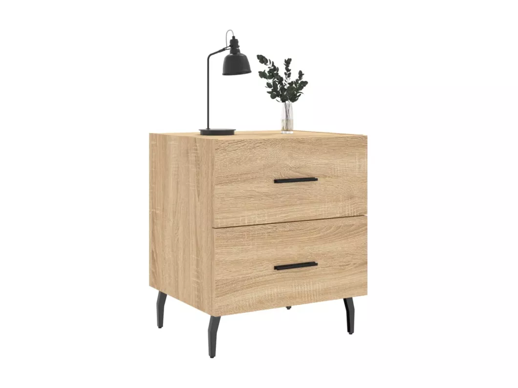 Kauf Unique Nachttische 2 Stk. Sonoma-Eiche 40x35x47,5 cm Holzwerkstoff Fabrik Onlineshop