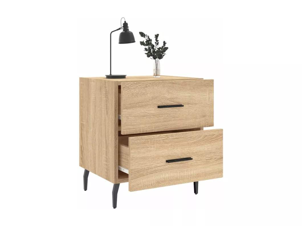 Kauf Unique Nachttische 2 Stk. Sonoma-Eiche 40x35x47,5 cm Holzwerkstoff Fabrik Onlineshop