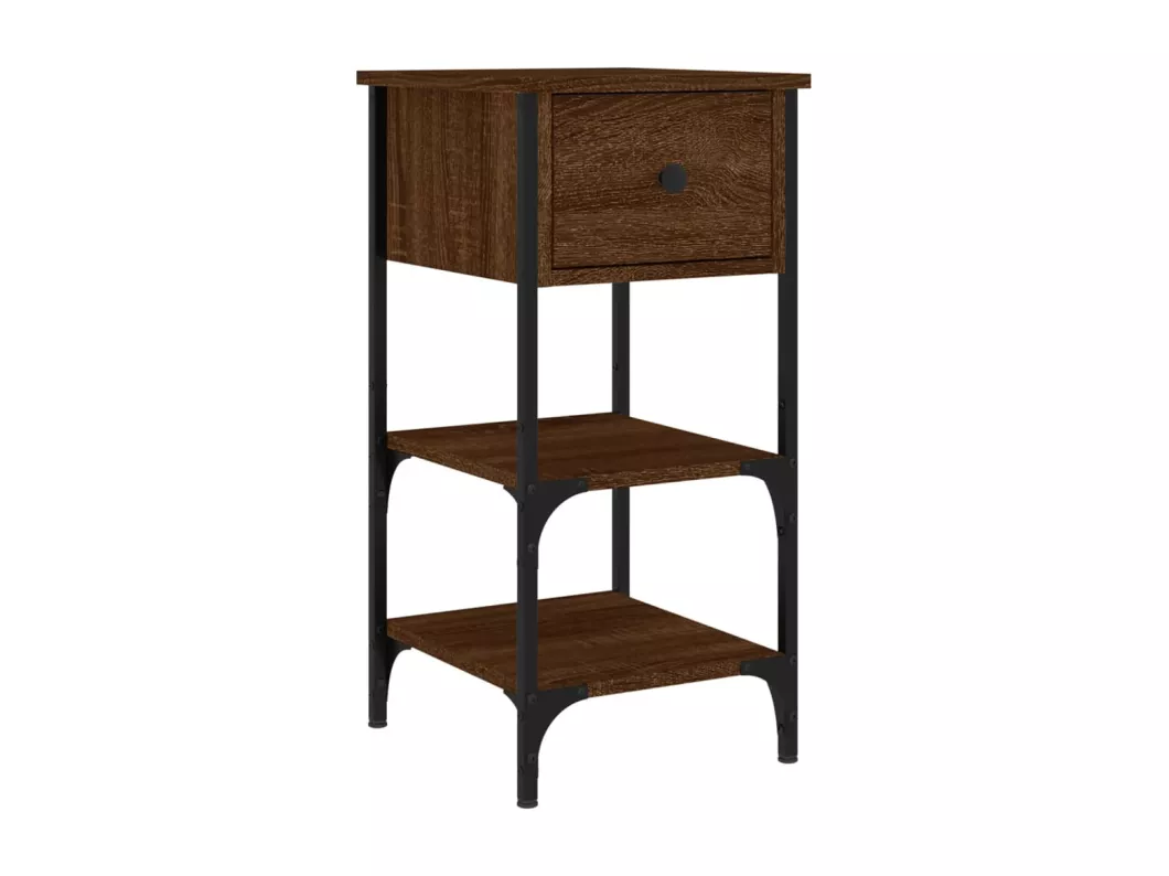 Kauf Unique Nachttische 2 Stk. Braun Eichen-Optik 34x36x70 cm Holzwerkstoff Rabatt