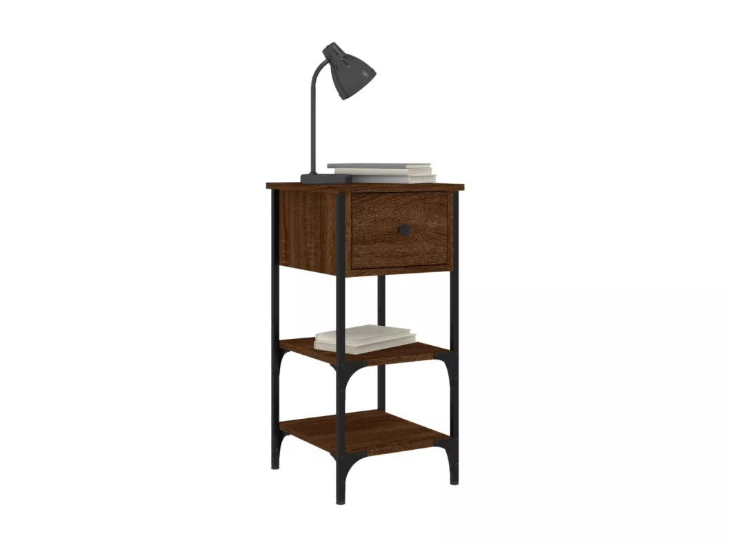 Kauf Unique Nachttische 2 Stk. Braun Eichen-Optik 34x36x70 cm Holzwerkstoff Rabatt