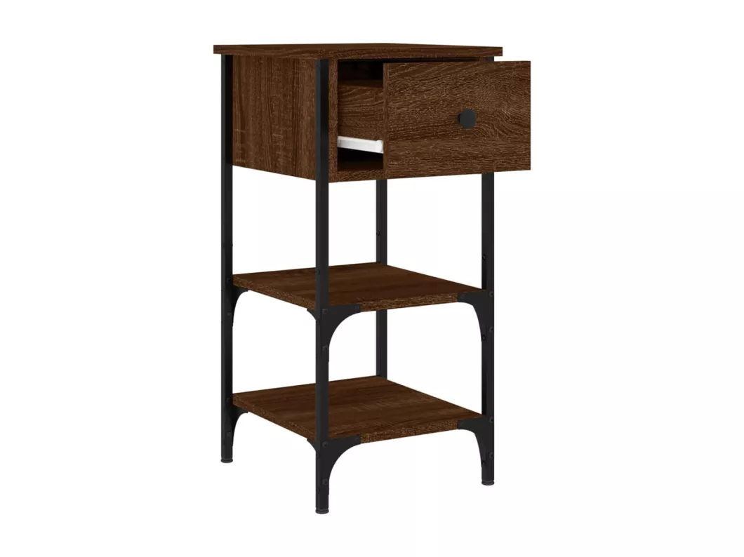 Kauf Unique Nachttische 2 Stk. Braun Eichen-Optik 34x36x70 cm Holzwerkstoff Rabatt