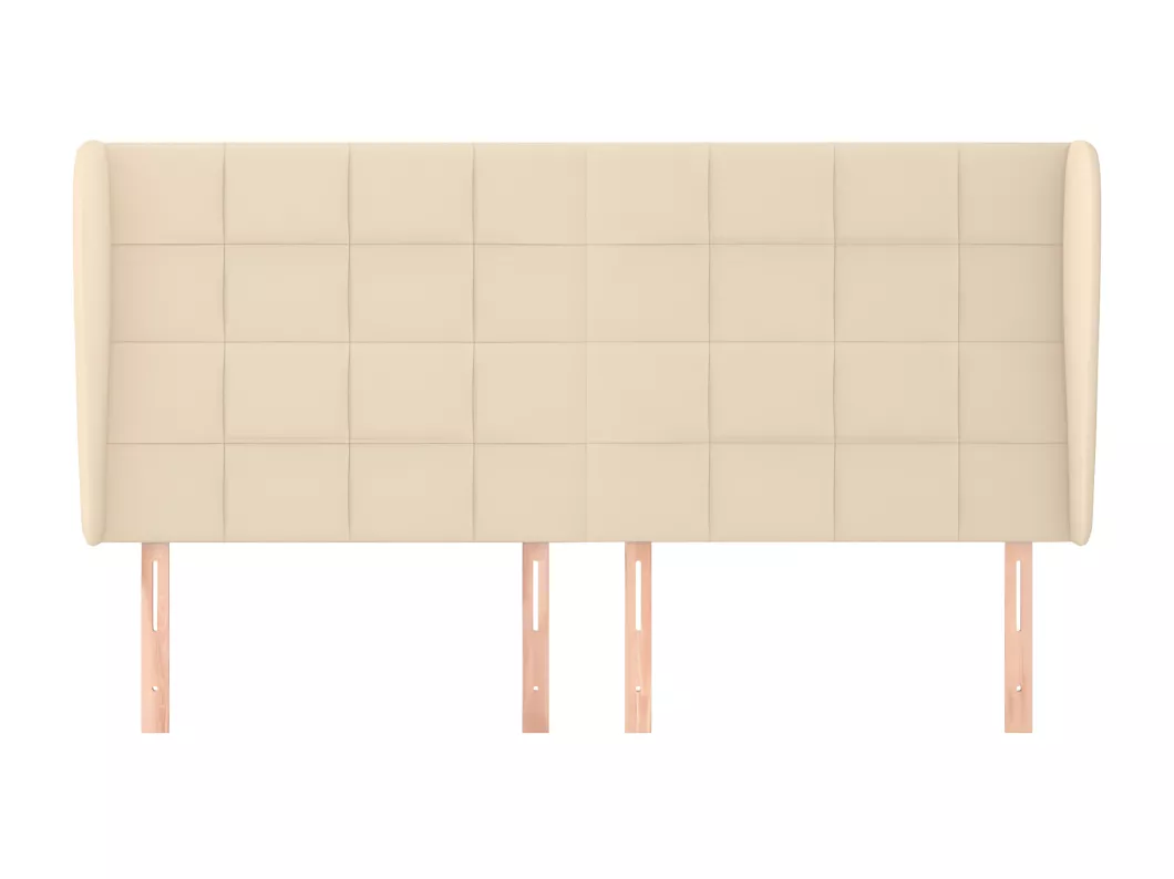 Kauf Unique Kopfteil mit Ohren Creme 163x23x118/128 cm Stoff Günstig kaufen