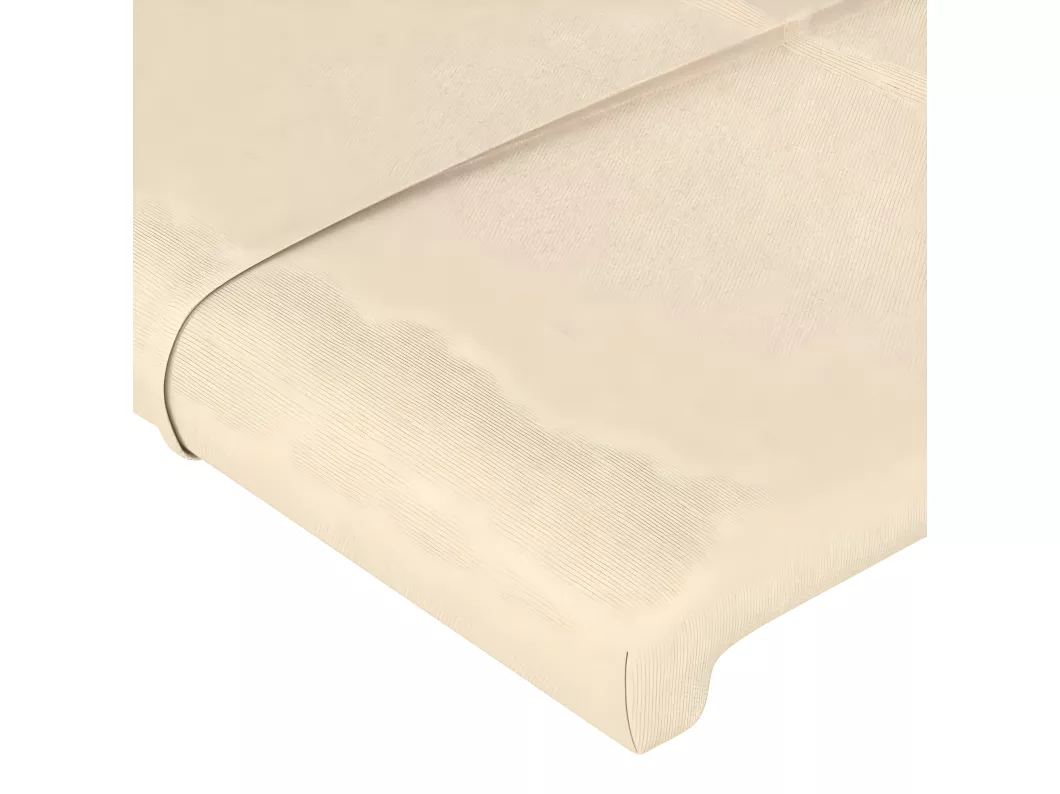 Kauf Unique Kopfteil mit Ohren Creme 163x23x118/128 cm Stoff Günstig kaufen