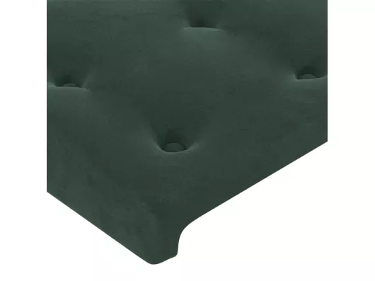 Kauf Unique Kopfteil mit Ohren Dunkelgrün 203x23x78/88 cm Samt Flash Sale