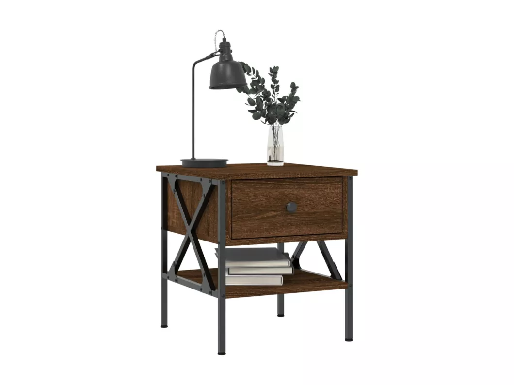 Kauf Unique Nachttische 2 Stk. Braun Eichen-Optik 40x42x45 cm Holzwerkstoff Begrenztes Angebot