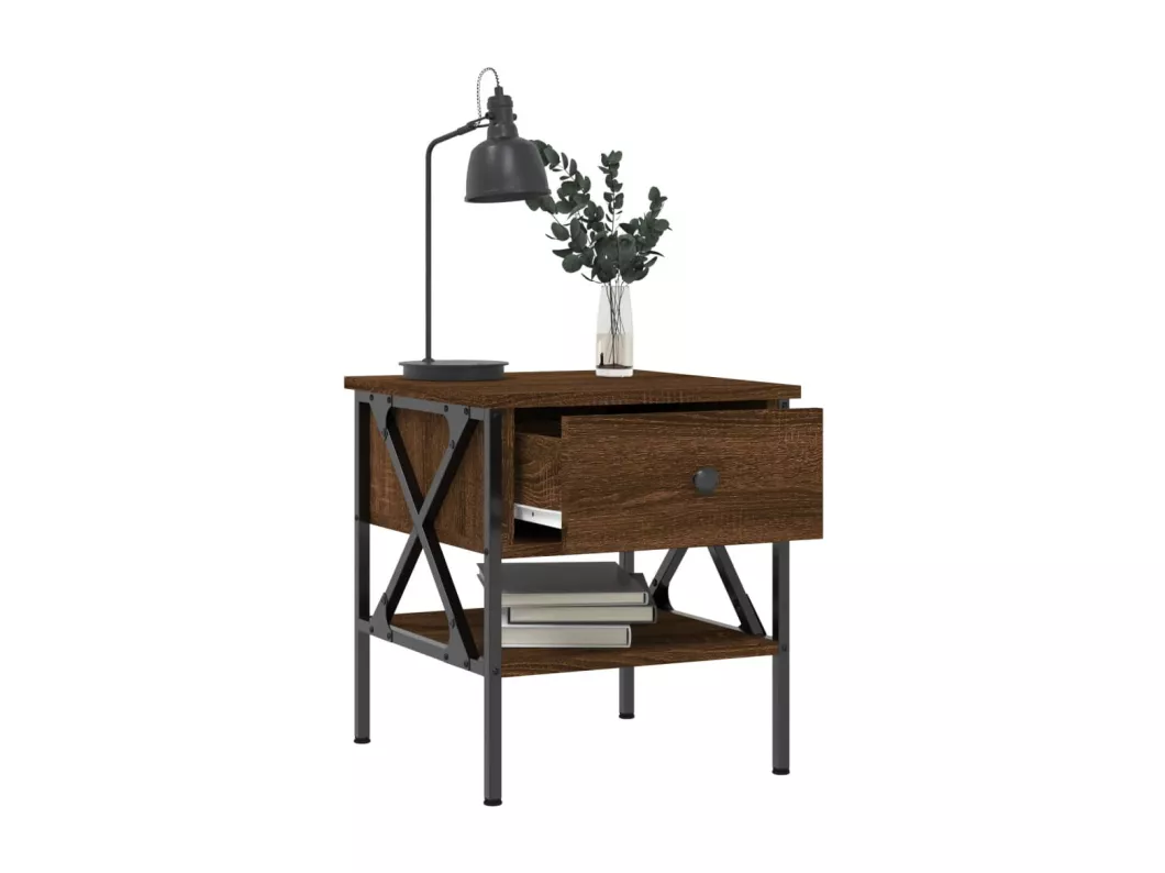 Kauf Unique Nachttische 2 Stk. Braun Eichen-Optik 40x42x45 cm Holzwerkstoff Begrenztes Angebot