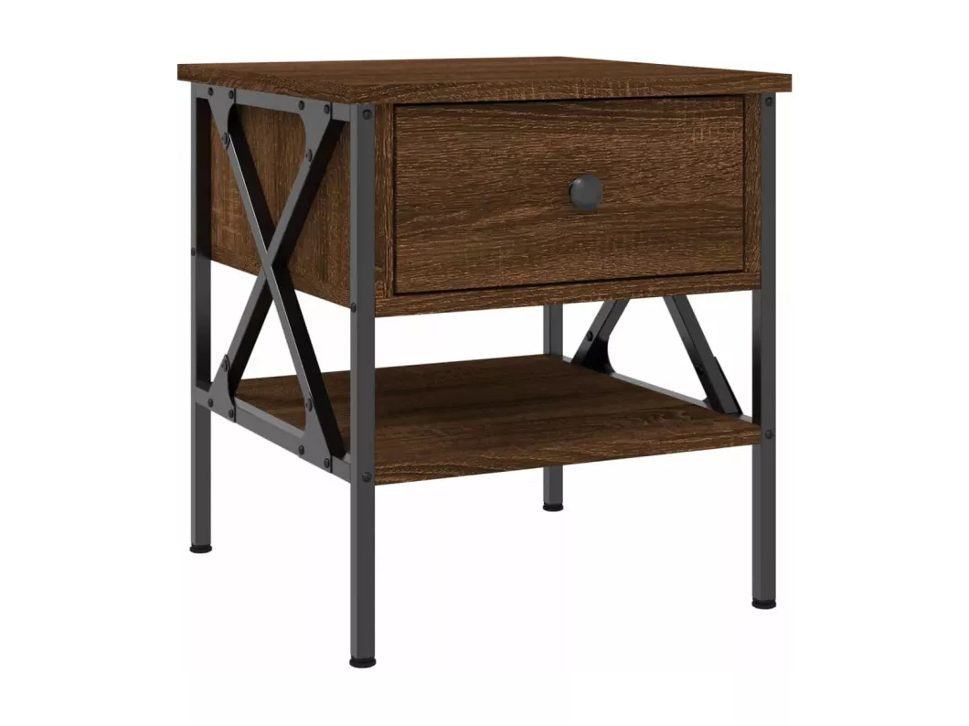 Kauf Unique Nachttische 2 Stk. Braun Eichen-Optik 40x42x45 cm Holzwerkstoff Begrenztes Angebot