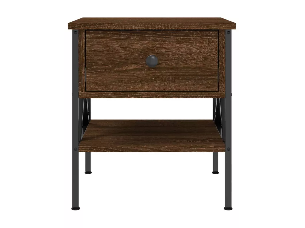Kauf Unique Nachttische 2 Stk. Braun Eichen-Optik 40x42x45 cm Holzwerkstoff Begrenztes Angebot
