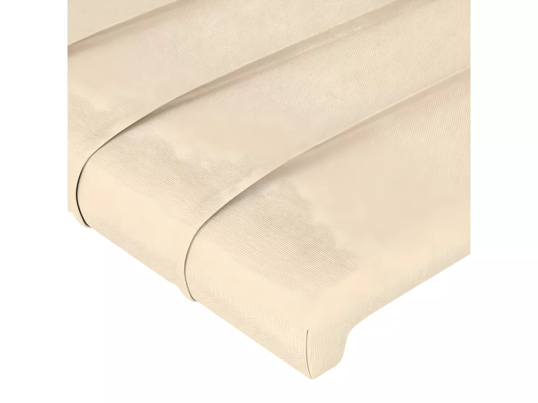 Kauf Unique LED Kopfteil Creme 103x16x118/128 cm Stoff Exklusivangebot