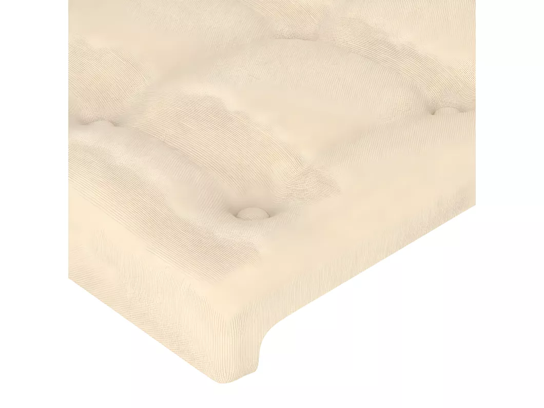 Kauf Unique Kopfteil mit Ohren Creme 203x23x78/88 cm Stoff Saisonschlussverkauf