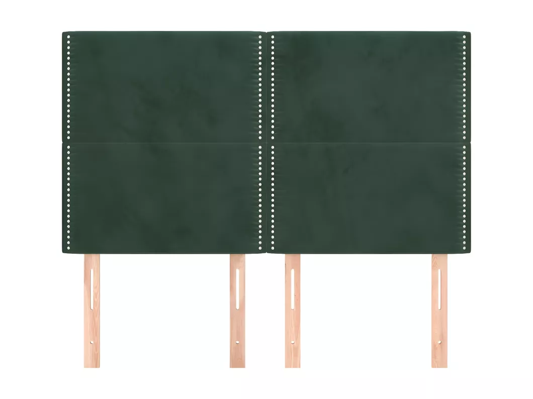 Kauf Unique Kopfteile 4 Stk. Dunkelgrün 72x5x78/88 cm Samt Cyber Monday