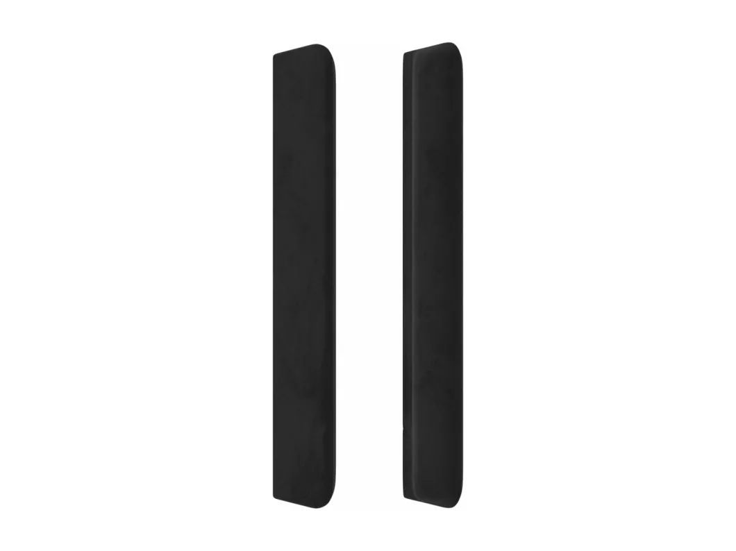 Kauf Unique LED Kopfteil Schwarz 183x16x118/128 cm Samt Weihnachtsangebot