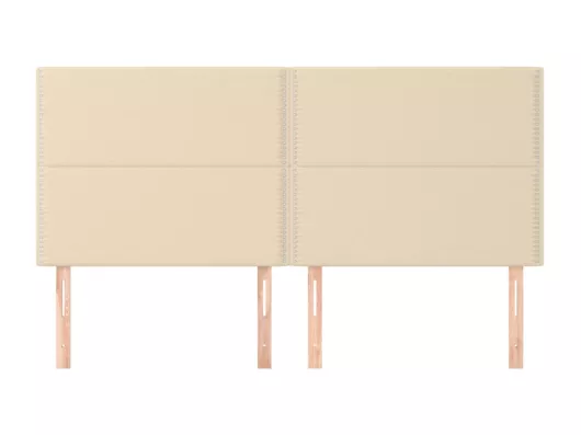 Kauf Unique Kopfteile 4 Stk. Creme 100x5x78/88 cm Stoff Valentinstagsangebot