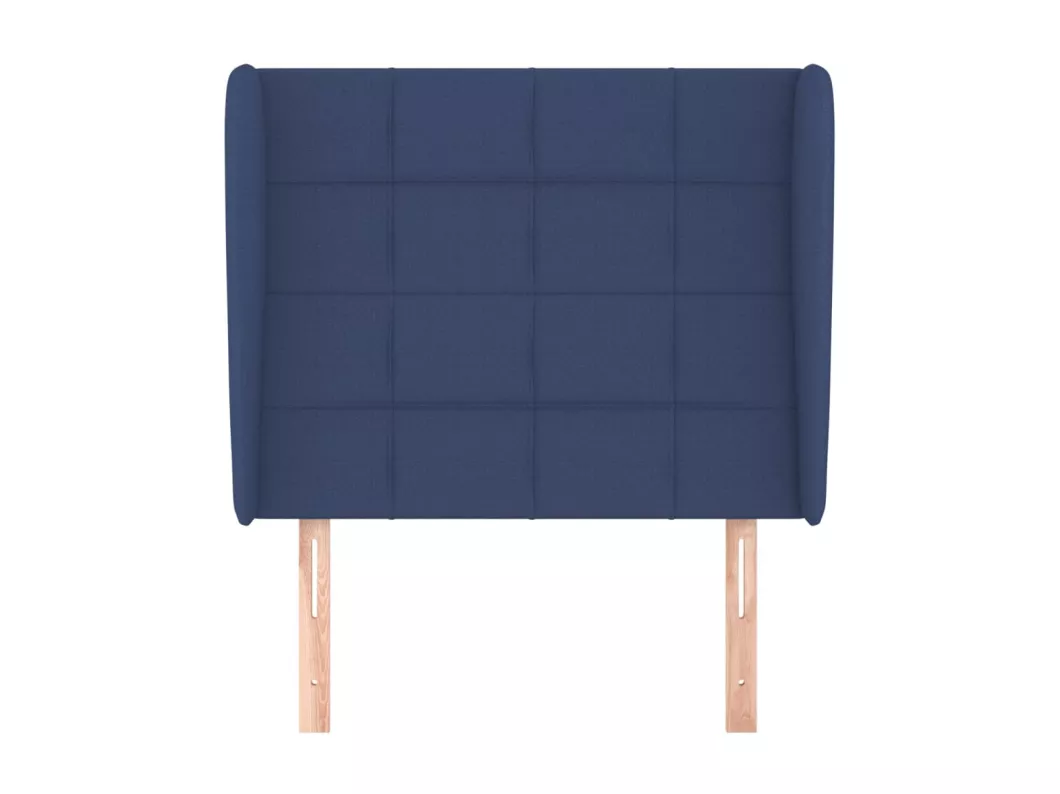Kauf Unique Kopfteil mit Ohren Blau 103x23x118/128 cm Stoff Jubiläumsangebot