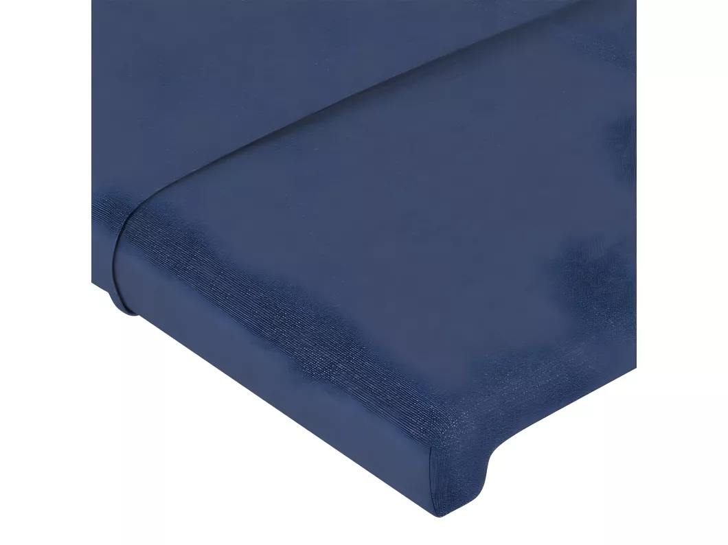Kauf Unique Kopfteil mit Ohren Blau 103x23x118/128 cm Stoff Jubiläumsangebot