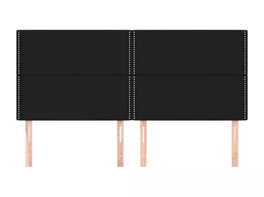 Kauf Unique Kopfteile 4 Stk. Schwarz 90x5x78/88 cm Stoff Heißer Verkauf