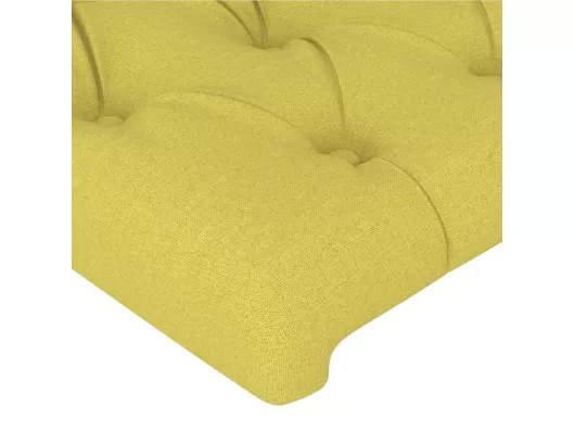 Kauf Unique Kopfteil mit Ohren Grün 147x23x118/128 cm Stoff Top Angebot