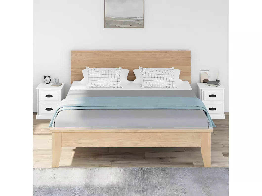 Kauf Unique Nachttische 2 Stk. Weiß 39x39x47,5 cm Holzwerkstoff Zeitlich begrenztes Angebot