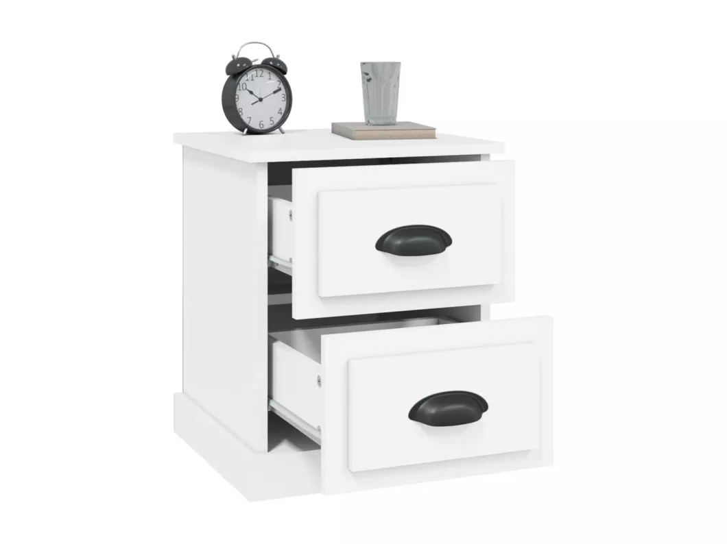 Kauf Unique Nachttische 2 Stk. Weiß 39x39x47,5 cm Holzwerkstoff Zeitlich begrenztes Angebot